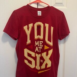 Signed You Me At Six t-shirt from concert- never worn